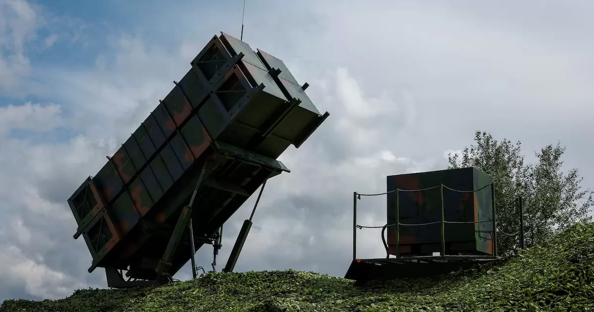 Пускова установка системи протиповітряної оборони Patriot повітряних сил ЗС України під час російського нападу, місце зйомки не розголошується, Україна, 4 серпня 2024 року / Фото Reuters