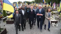 EU delegations visited the Lychakiv Cemetery in Lviv / Photo: MFA