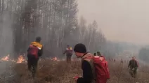 Пожежа в Бурятії / Кадр з відео