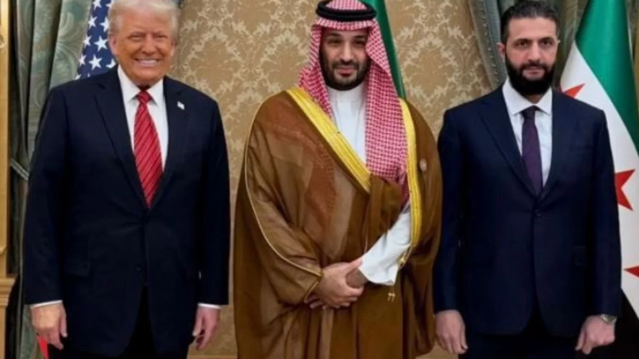 Зустріч Трампа і президента перехідного періоду Сирії аш-Шараа / ТБ Саудівської Аравії
