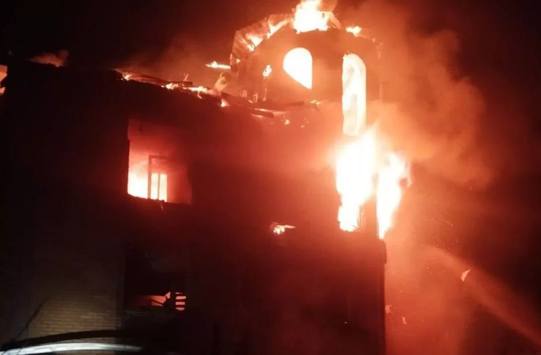 Старий Салтів на Харківщині вночі атакували дрони / Фото: Харківська ОВА