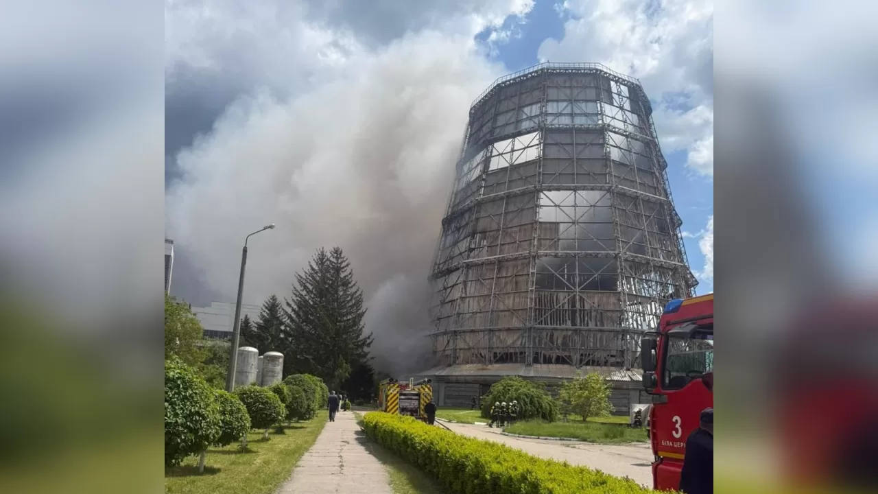 На Білоцерківській ТЕЦ сталася пожежа / Фото: Білоцерківська міська територіальна громада