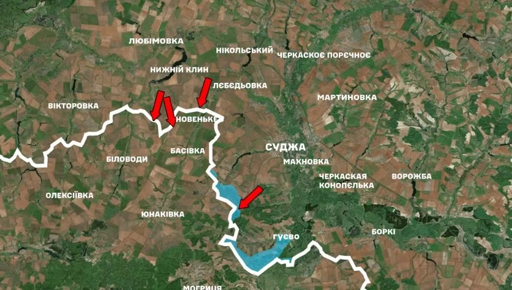 Курское направление / Карта Генштаба ВСУ