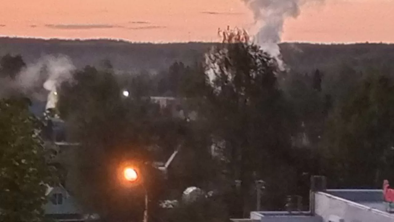 Дым после взрыва в Московской области / Фото: Exilenova+