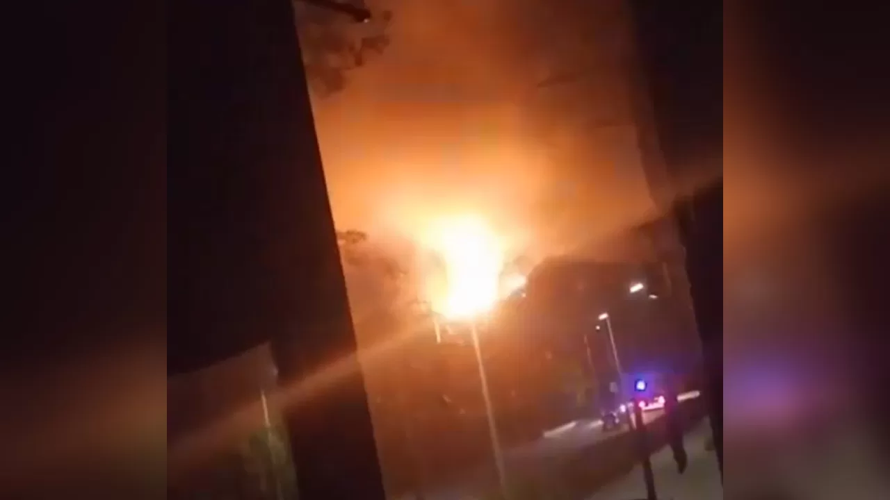 Пожежа на заводі "Енергія" в РФ / Скриншот