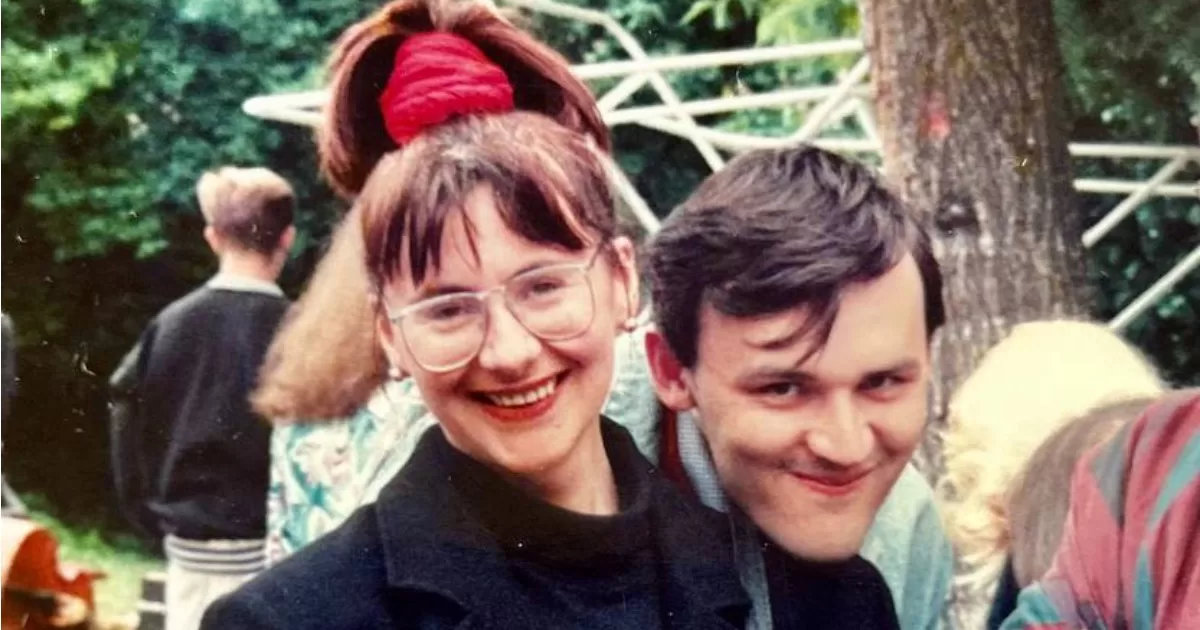 Наталка Діденко з чоловіком Сергій Діденко на День Києва в 1994 році / Фото з Telegram @PohodaNatalka