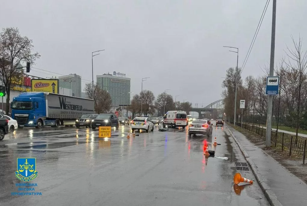 Місце смертельної ДТП / Фото: Київська міська прокуратура