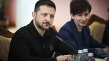 Володимир Зеленський на зустрічі з членами Всеукраїнської ради церков і релігійних організацій 22 квітня 2025 року / Фото: ОП