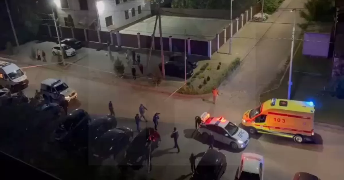 Полиция прибыла на место взрыва / Скриншот из видео