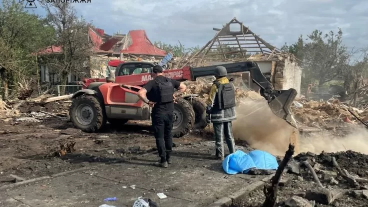 Death toll from air strike in Zaporizhzhya region rises to two