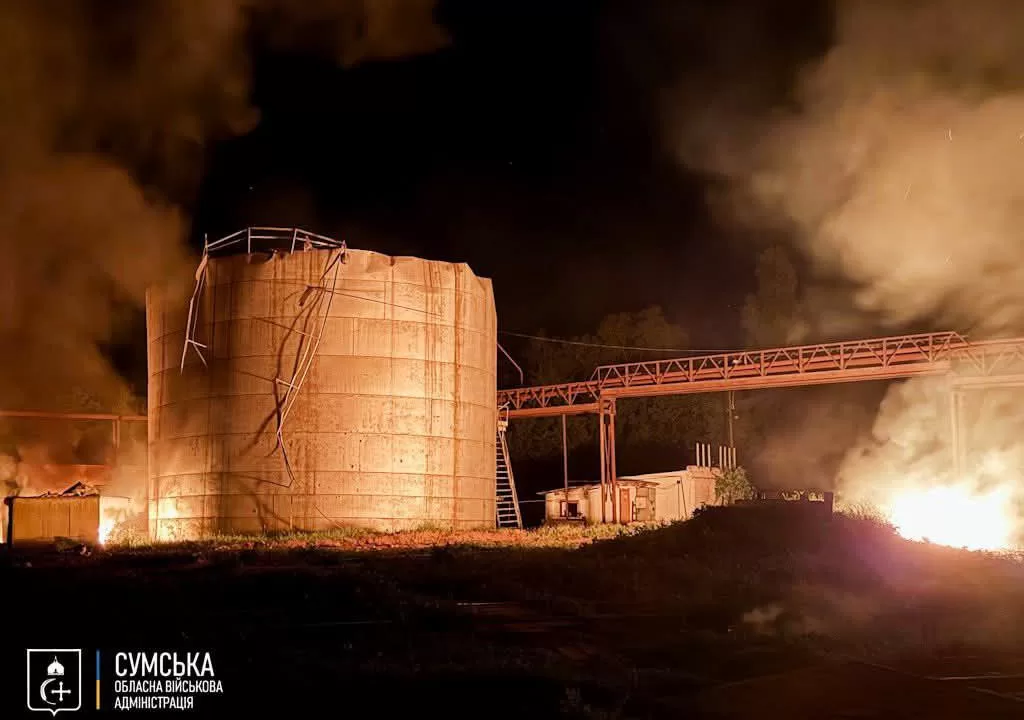 Russian drones attacked a bioethanol plant in Sumy region / Photo: Sumy Regional State Administration