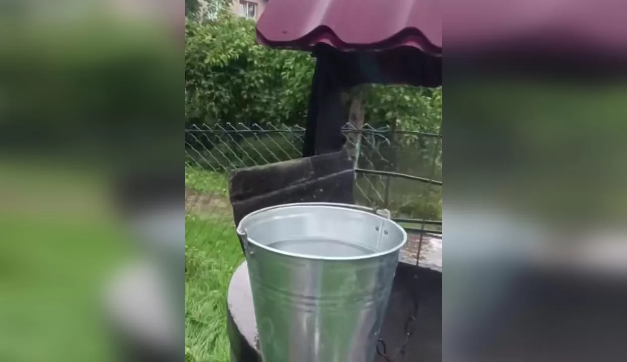 Криниця з гарячою водою на Львівщині / Скриншот