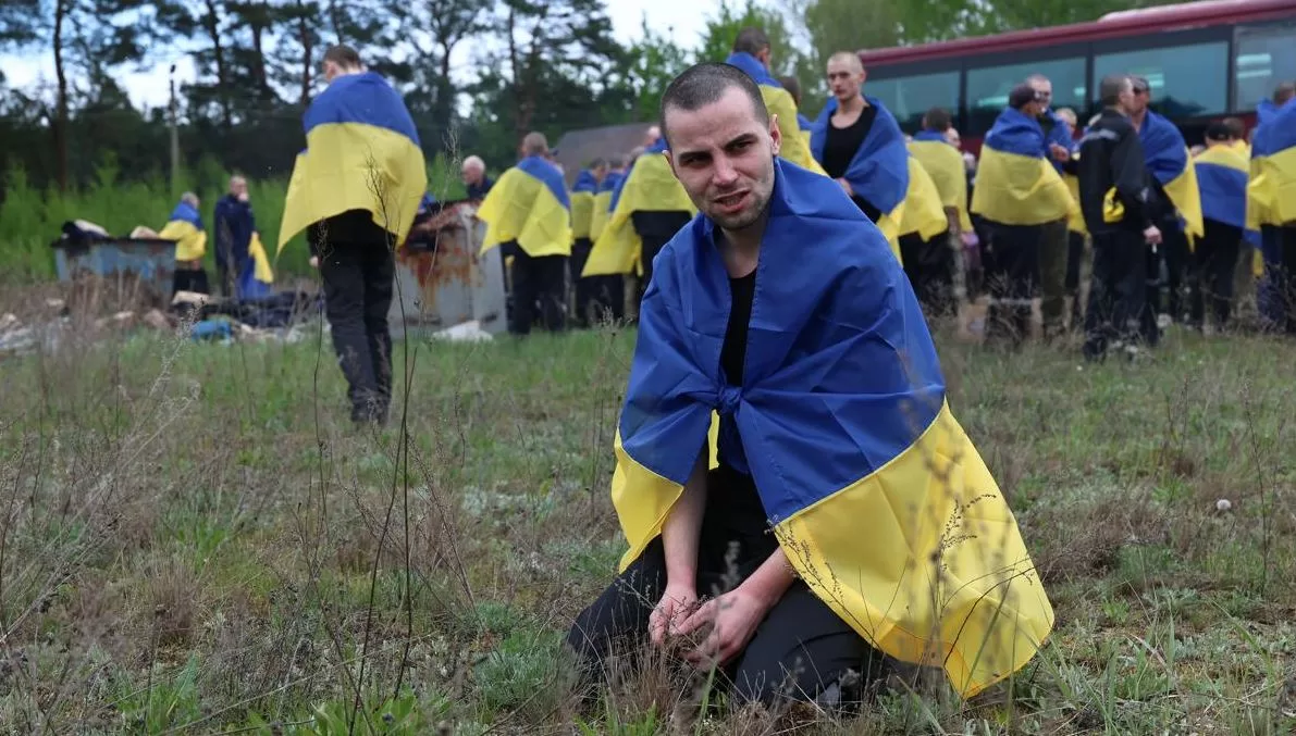 Liberated Ukrainian prisoners of war, 6 May 2025 / Photo: Coordination Centre for the Treatment of Prisoners of War