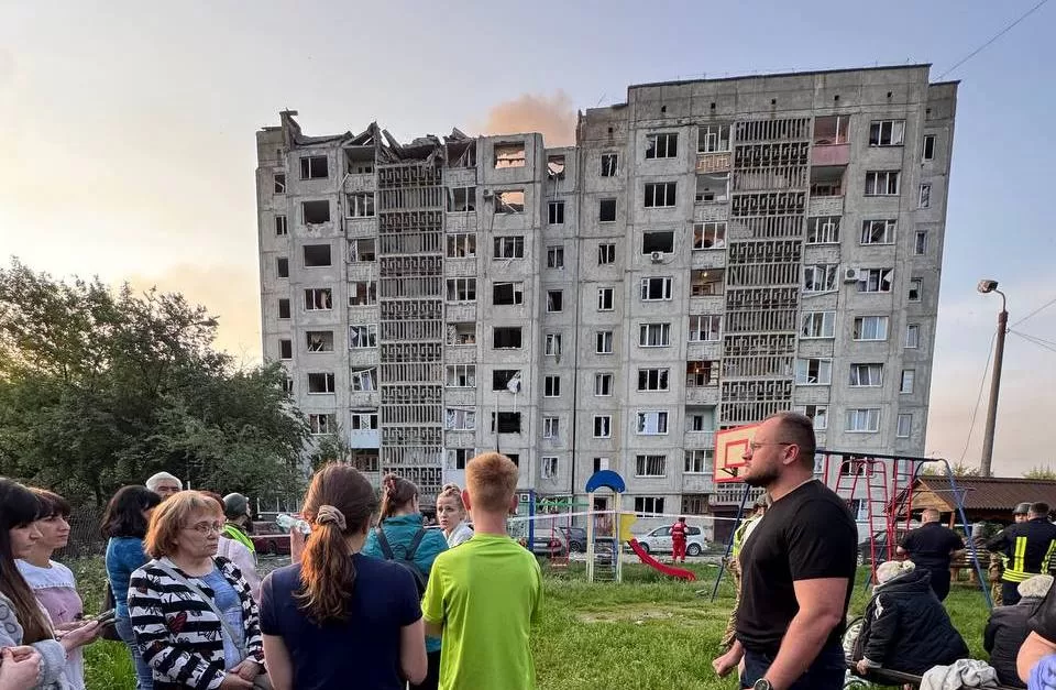 Пошкоджена багатоповерхівка в Луцьку / Фото: Ігор Поліщук