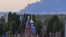 Fire at the Engels airfield in the Saratov region / Photo: Russian media
