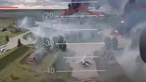 FPV drone attack on Belaya airbase / Screenshot from video