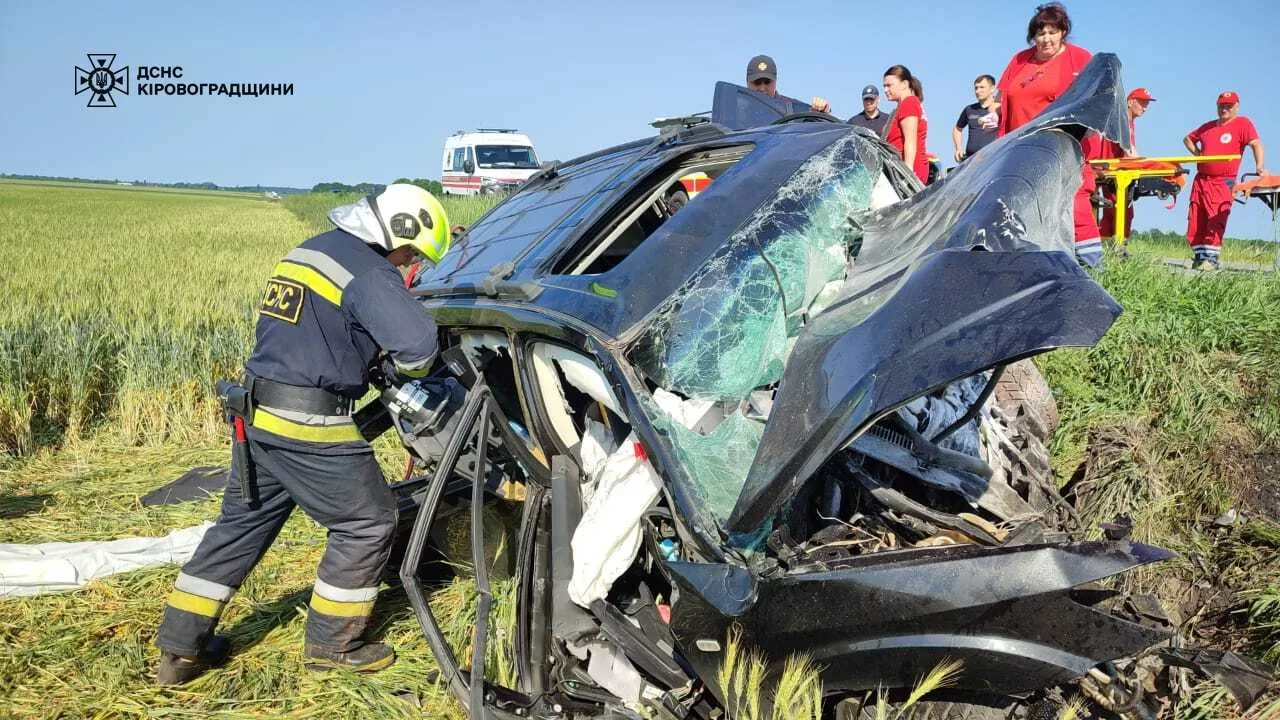 Четверо людей загинули в ДТП на Кіровоградщині / Фото: ДСНС Кіровоградщини