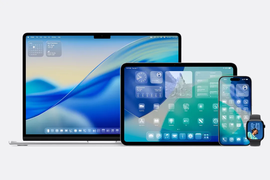 Нова стилістика Apple Liquid Glass охопить iOS 26 та інші платформи / Фото: Apple