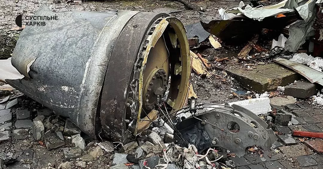 Залишки ​​північнокорейської балістичної ракети KN-23 в Харкові 2 січня 2024. Ілюстративне фото / Фото з X @777AFU