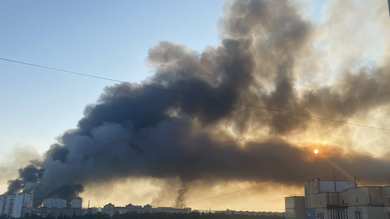 Дым после обстрела в Киеве / Фото: Соцсети
