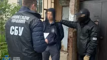Detention of a Russian agent in Kyiv / Photo: SBU