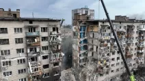 По девятиэтажке в Киеве ударила российская ракета Х-101 / Фото: МВД