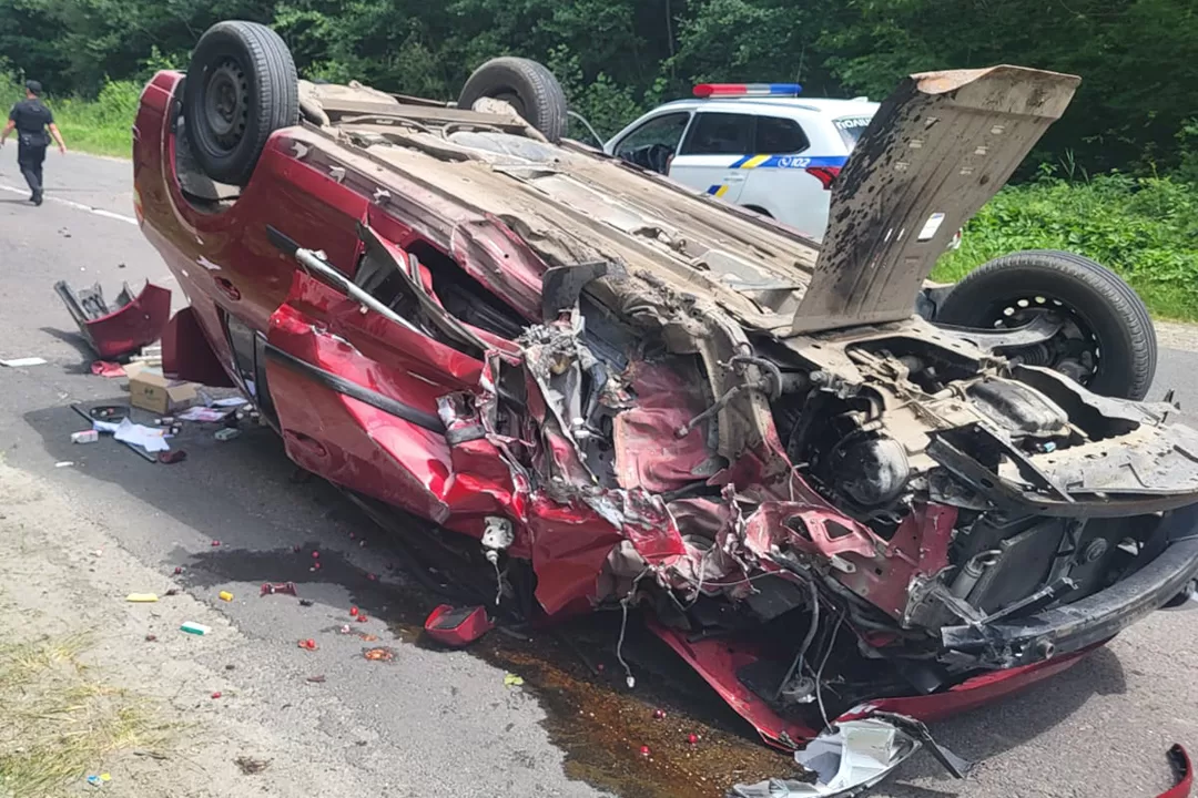 Троє людей постраждали в ДТП на Львівщині / Фото: Поліція Львівської області