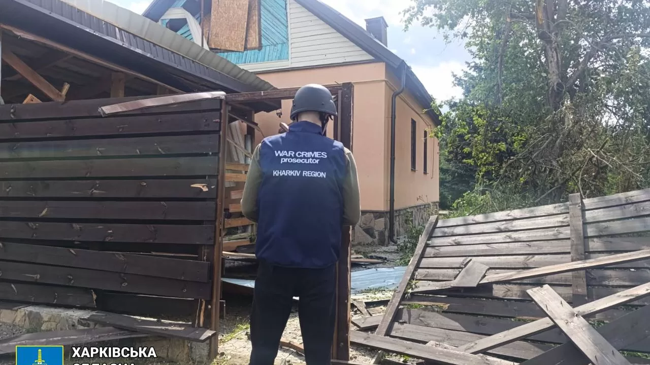 Место удара по Харьковскому району 20 июня / Фото: Харьковская областная прокуратура