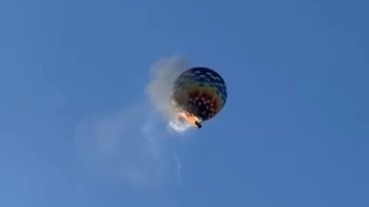 Бразилия: восемь человек погибли в результате аварии воздушного шара / Скриншот видео