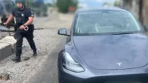 У Нікопольському районі пошкоджено житлові будинки, господарські споруди, гаражі, автомобіль, сонячні панелі та автозаправну станцію / Фото Нацполіція