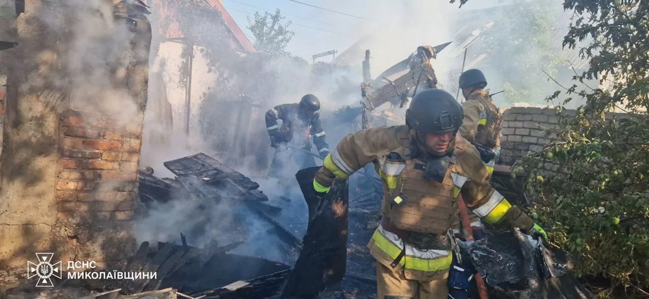 Зруйновані будинки в Очакові