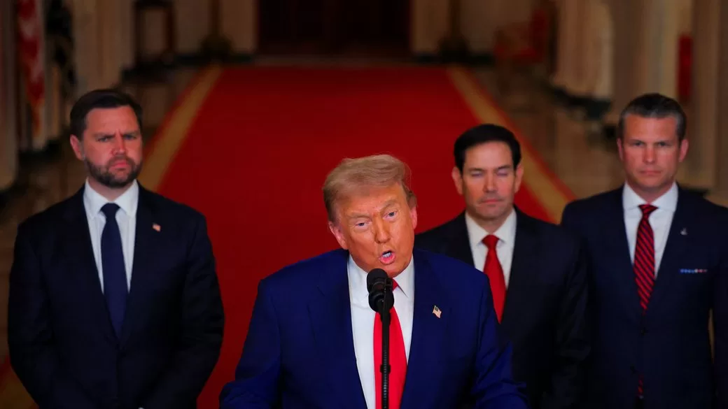 Президент США Дональд Трамп виголошує звернення до нації / Фото: REUTERS