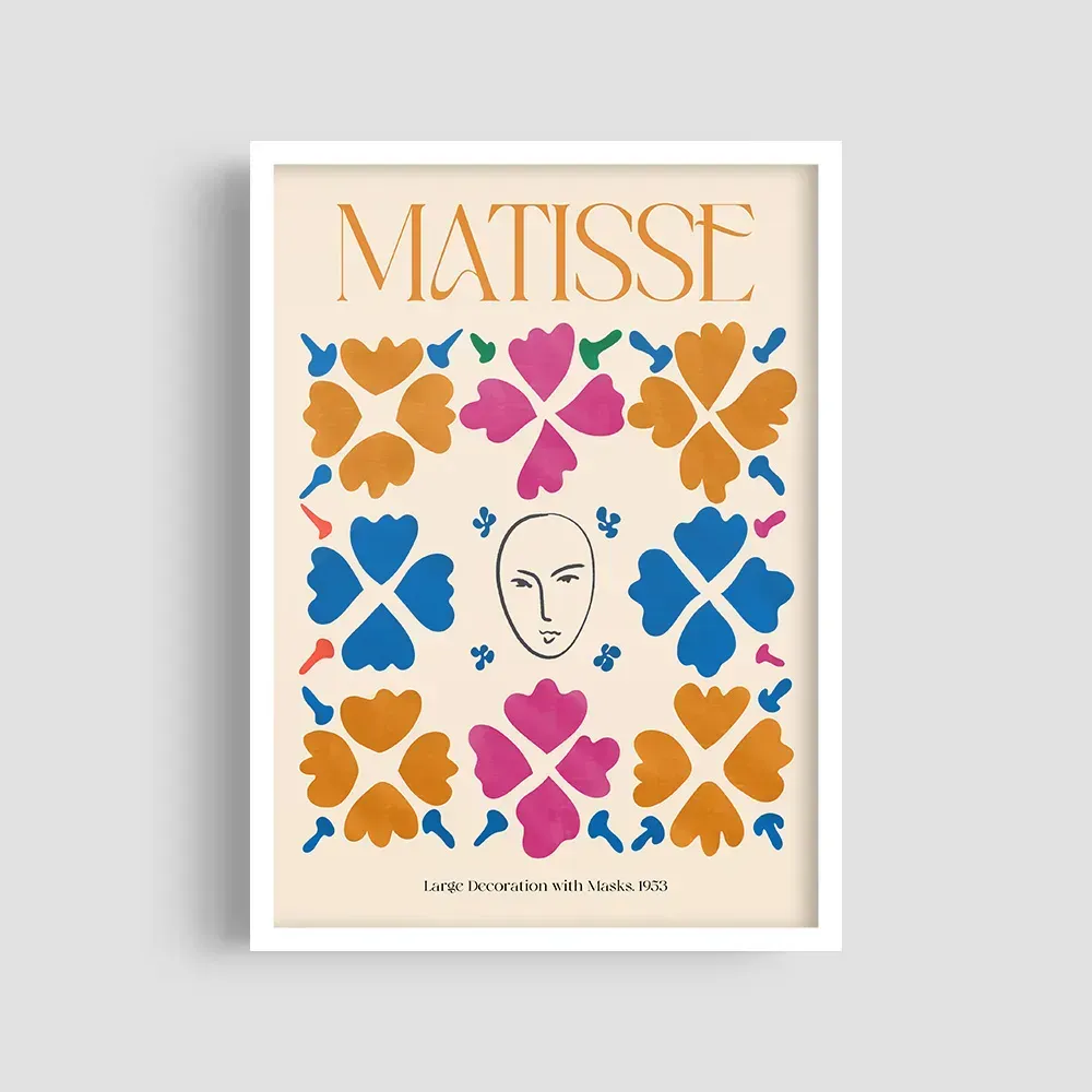 Постер в белой рамке Roomy "Floral Mosaic"