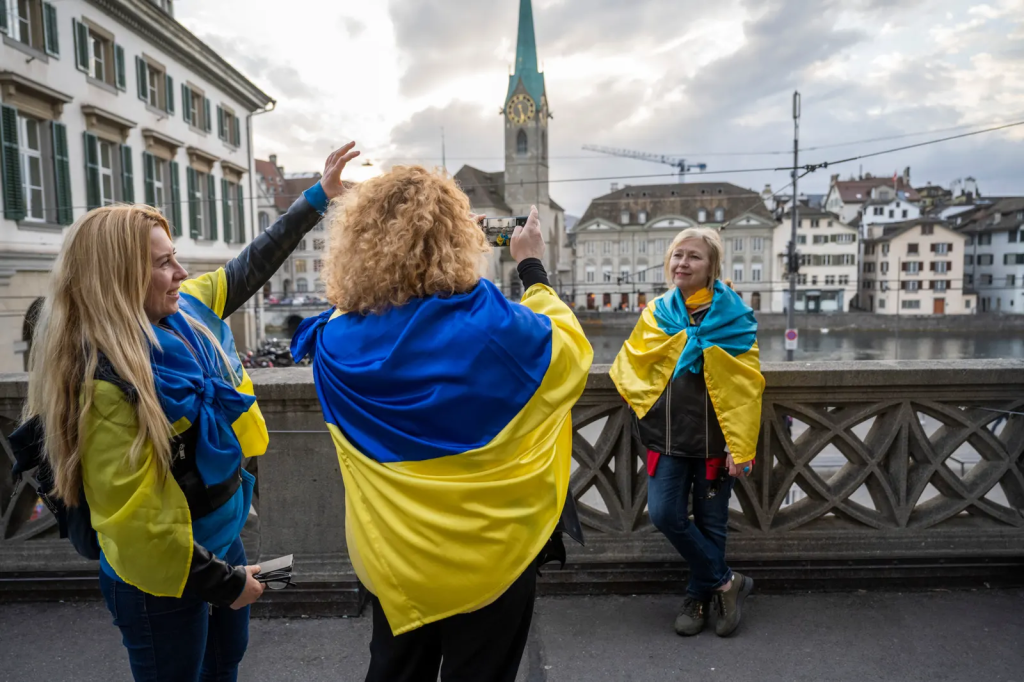 Украинские беженцы в Цюрихе (Швейцария) / Фото: Urs Jaudas
