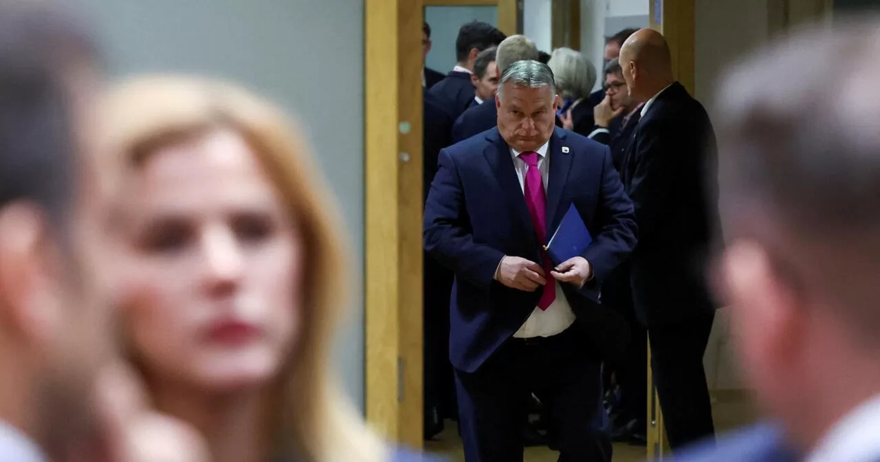 Прем’єр-міністр Угорщини Віктор Орбан на саміті лідерів Європейського Союзу в Брюсселі, 14 грудня 2023 / Фото Reuters