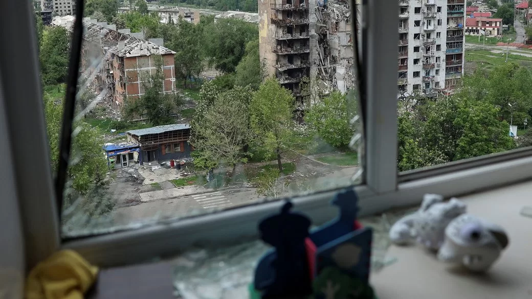Residential buildings damaged by Russian strikes, Pokrovsk, Donetsk region / Photo: REUTERS