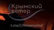 Secondary detonations continued at the Kirovskoye airfield after the strike / Video screenshot