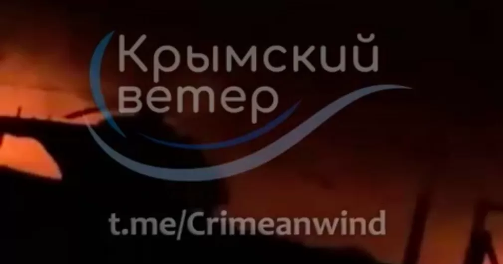 Secondary detonations continued at the Kirovskoye airfield after the strike / Video screenshot