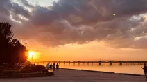 Dnipro Embankment / Photo from Facebook Andriy Sagaidak