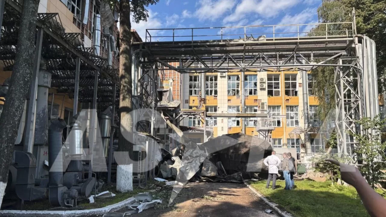 Российский завод "Купол" после украинского удара / Фото: ASTRA