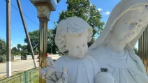 На Львівщині вандал пошкодив фігури Богородиці та Шевченка / Фото: Еспресо.Захід