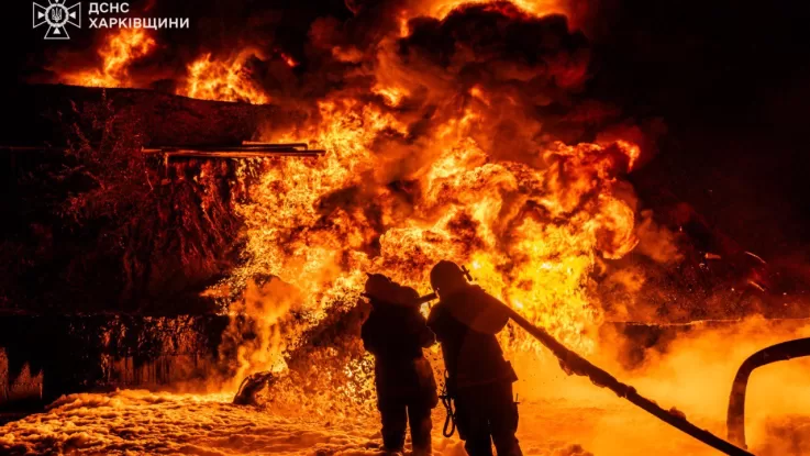 Атака дронів по Чугуєву