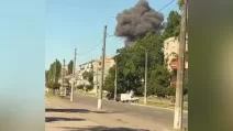 Ворог завдав повітряного удару по будівлі Кременчуцького районного ТЦК та СП / Фото з X @pogrebeckij