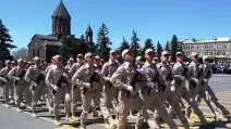 Російські військові в місті Ґюмрі у Вірменії / Фото: X / Генеральне консульство РФ у Ґюмрі