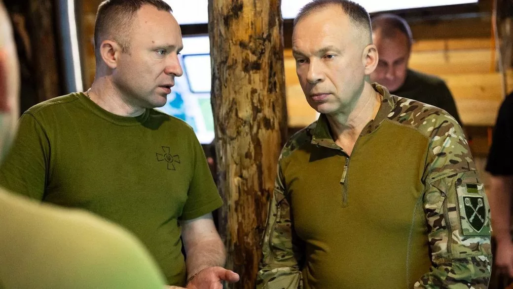 Генерал-майор Михайло Драпатий та головнокомандувач ЗСУ Олександр Сирський / Фото: СИРСЬКИЙ/Telegram