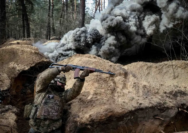 Військові НГУ під час тренувань / Фото: Reuters