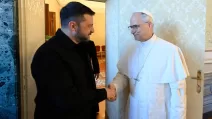 Volodymyr Zelenskyy and the Pope / Photo: vaticannews.va