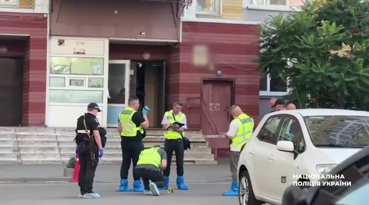 Місце вбивства співробітника СБУ в Києві / Скриншот