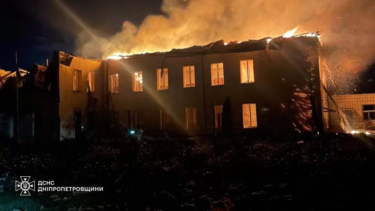 Синельниковский район Днепропетровщины — враг разрушил учебное заведение / Фото ГСЧС
