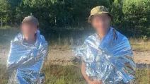 Двое жителей Запорожья заблудились в приграничье с Беларусью / Фото ГПСУ